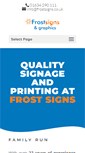 Mobile Screenshot of frostsigns.co.uk
